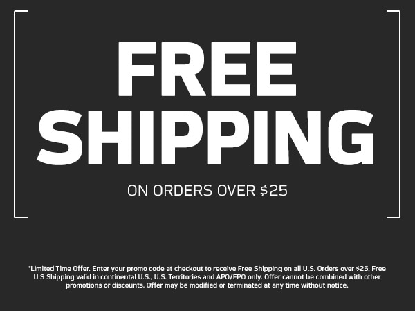 FREE SHIPPING ON ALL ORDERS OVER $25, USE CODE: KICK. exclusions apply, click for details.