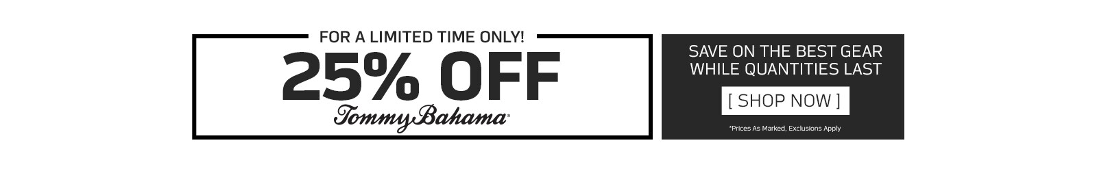 25% Off Tommy Bahama Gear